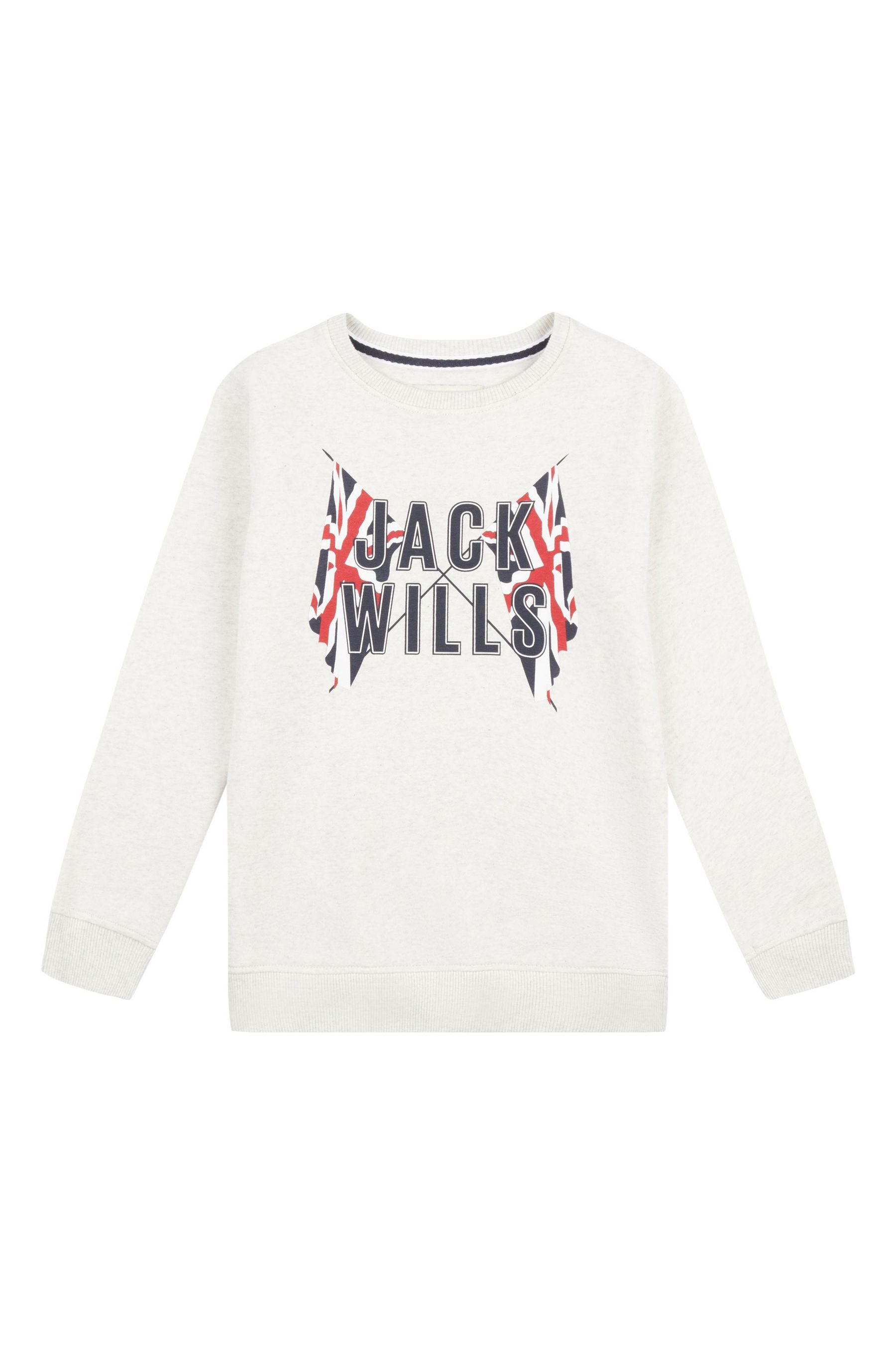 Серый свитшот GBR BB Crew Jack Wills, серый