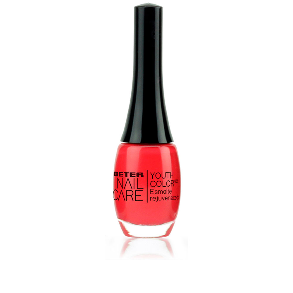 Лак для ногтей Nail care youth color #065-deep in coral Beter, 11 мл, Esmalte Youth Color 066 Almost Red Light