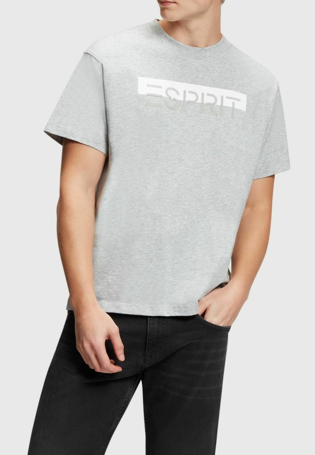 

Футболка с принтом Esprit, светло-серый