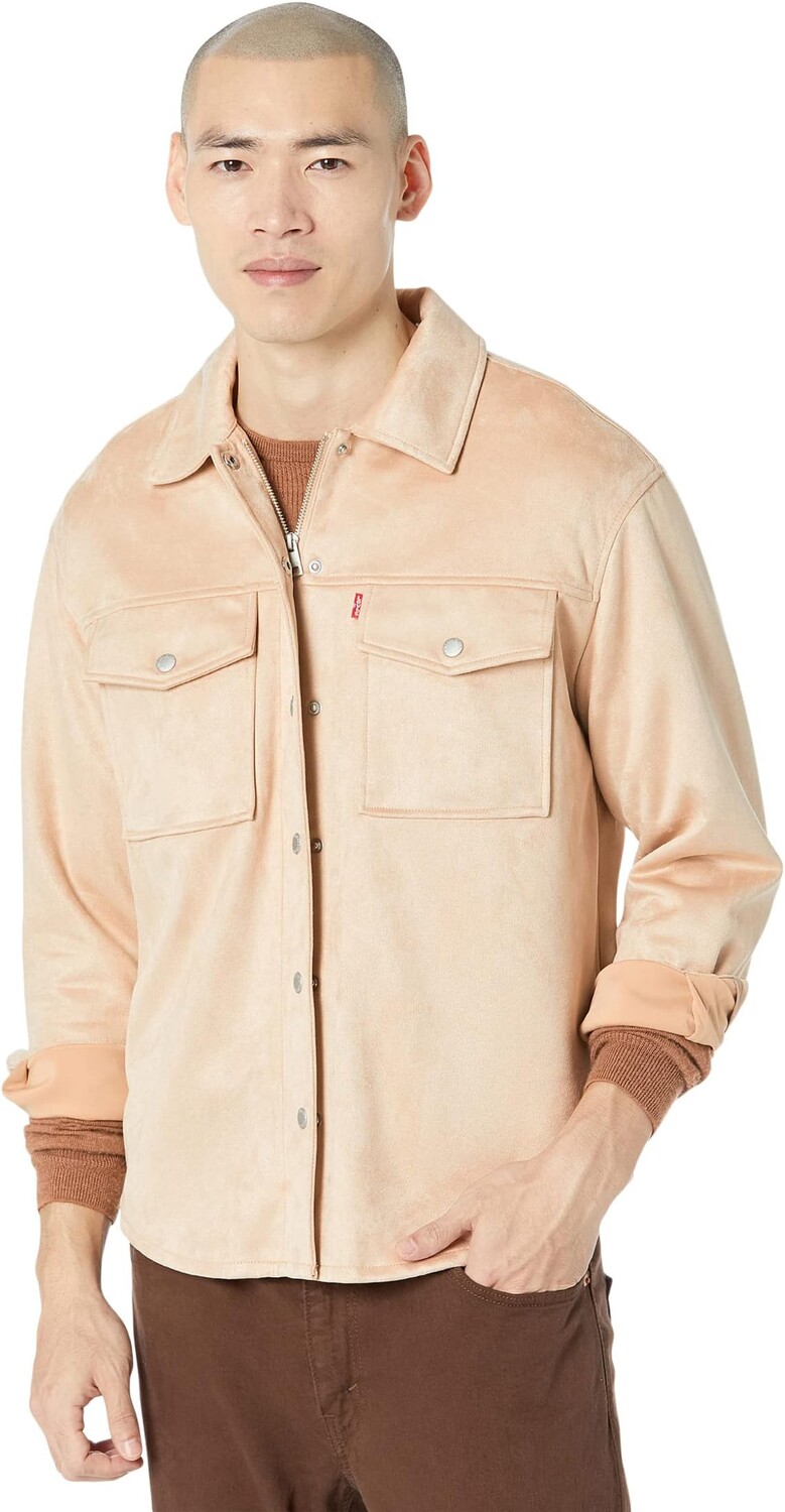 

Куртка Soft Faux Suede Shacket Levi's, песок