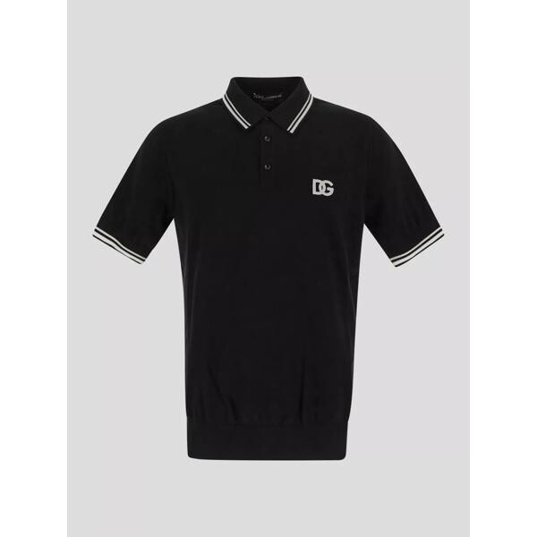 

Футболка cotton polo shirt Dolce&Gabbana, черный