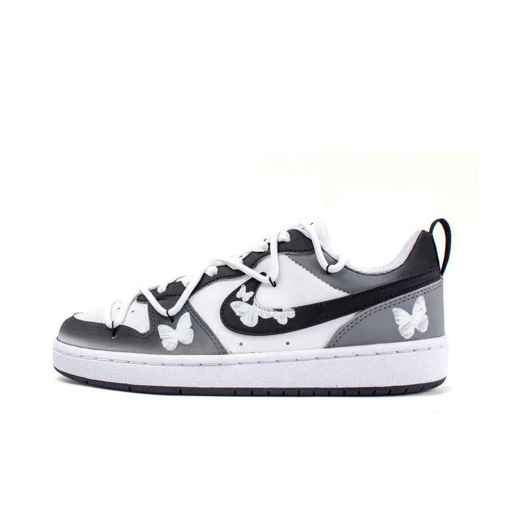 

Кроссовки Nike Court Borough Skateboarding Shoes Women's Low-top Black/white/gray, черный/белый/серый