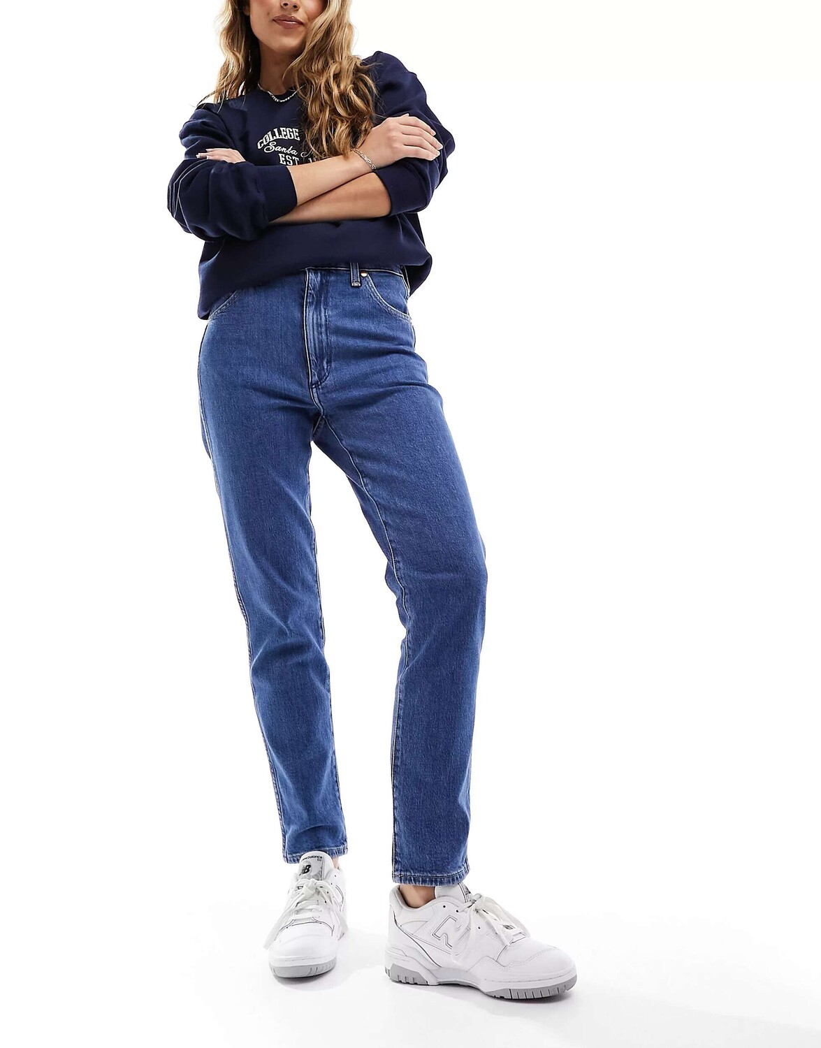 

Узкие джинсы Wrangler Walker синего цвета с укороченными штанинами