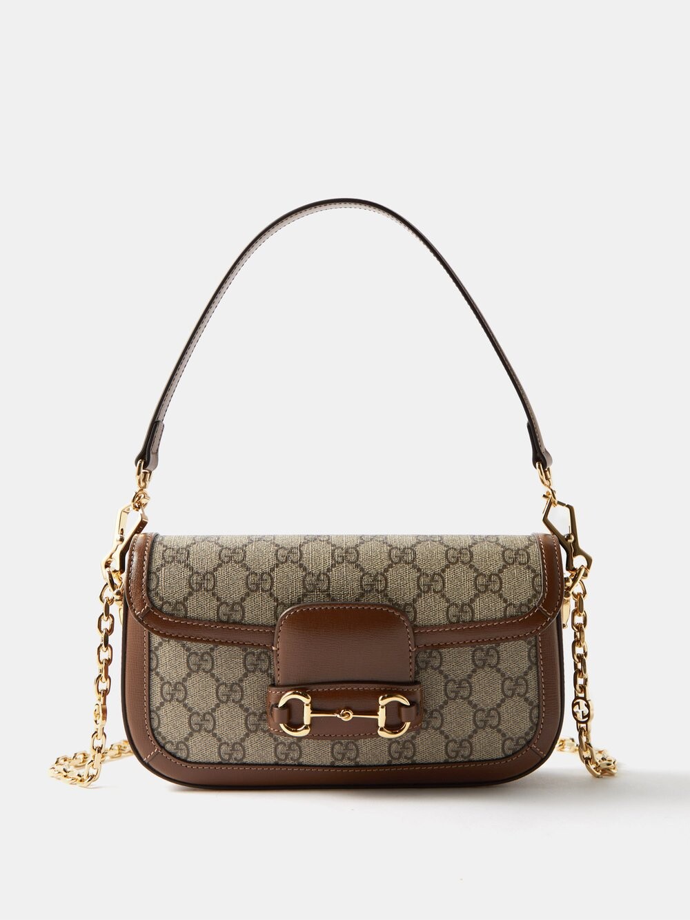 

Маленькая сумка на плечо 1955 horsebit gg supreme Gucci, коричневый
