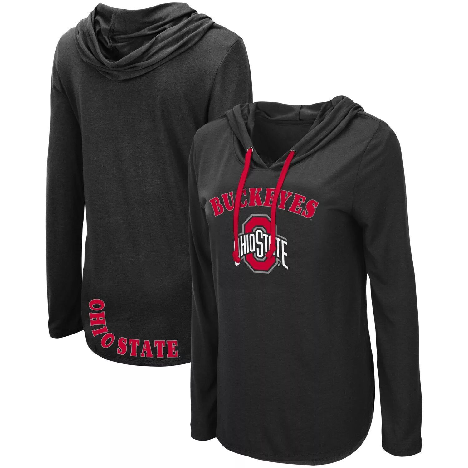

Женская толстовка с капюшоном и длинными рукавами Colosseum Black Ohio State Buckeyes My Lover Colosseum