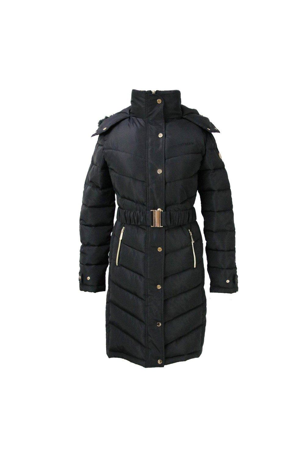 цена Стеганое пальто Branxton Coldstream, черный