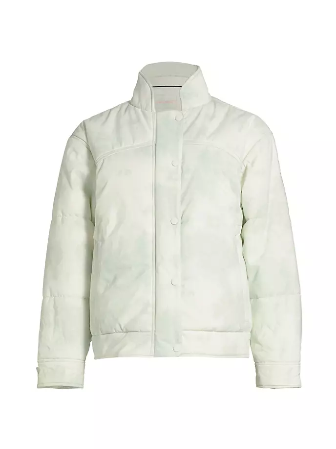 

Пуховик с принтом Bunny Slope Free People, цвет mountain mist sage