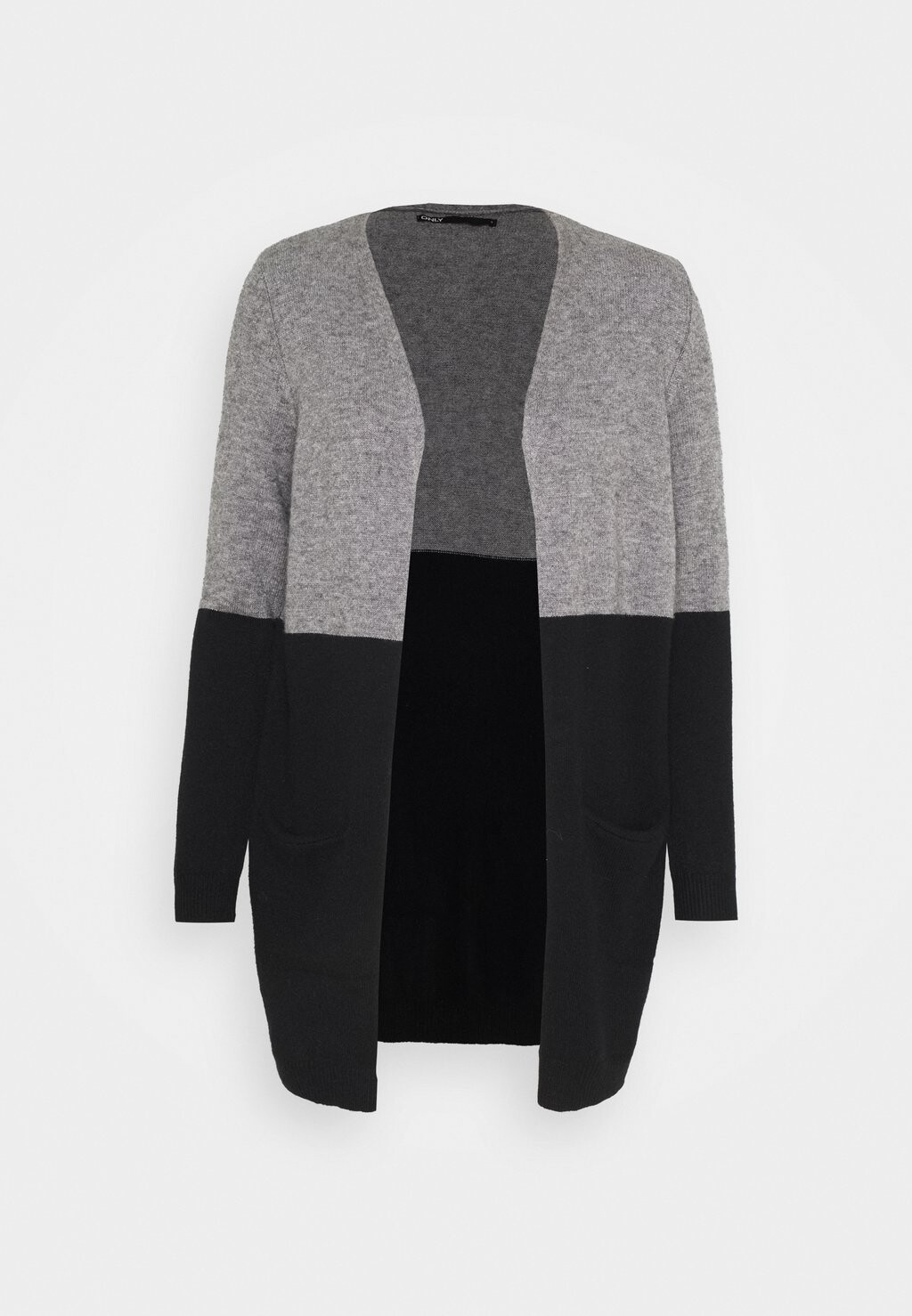 

Кардиган ONLY ONLQUEEN LONG, цвет medium grey melange/black