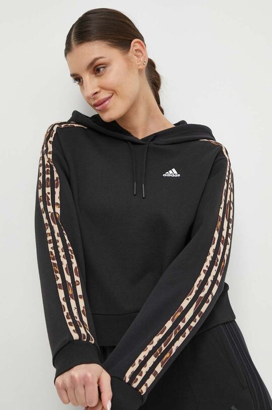 

Хлопковая толстовка adidas, черный