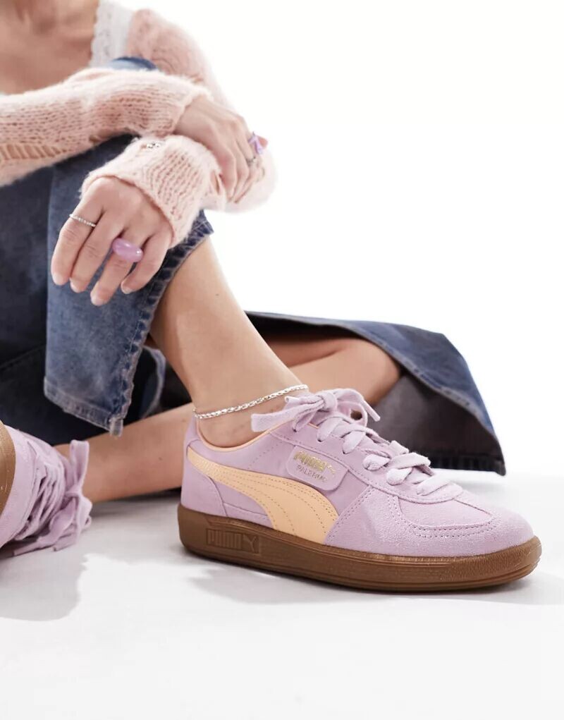 

Кроссовки PUMA Palermo розового и оранжевого цвета