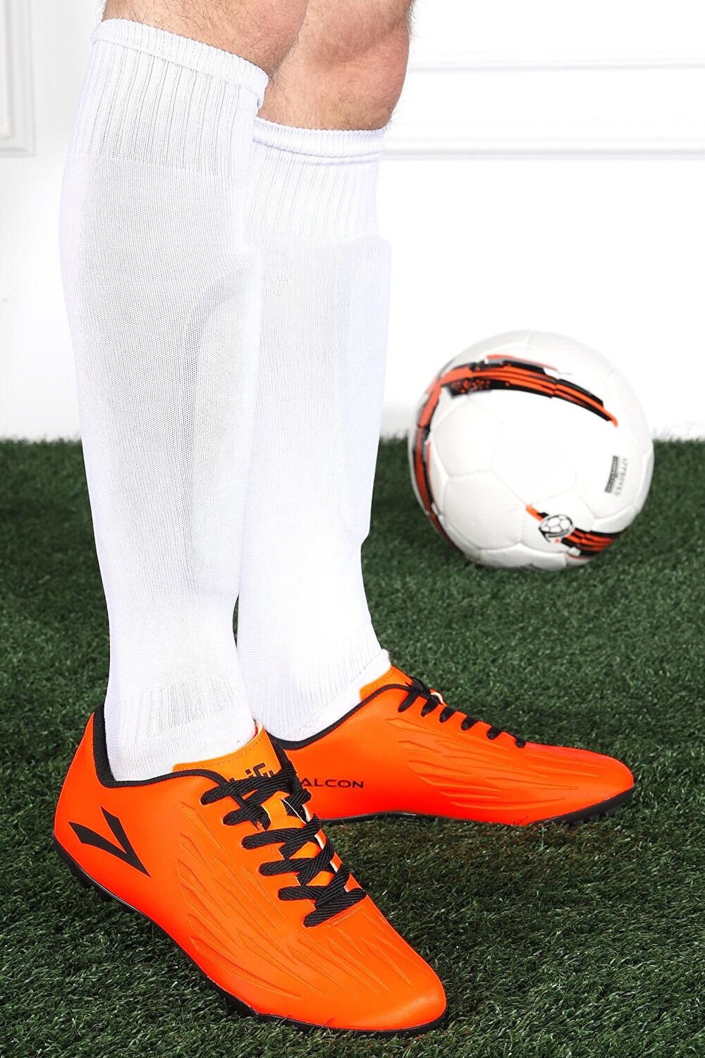 

Мужские футбольные бутсы Falcon Astroturf Lig, апельсин