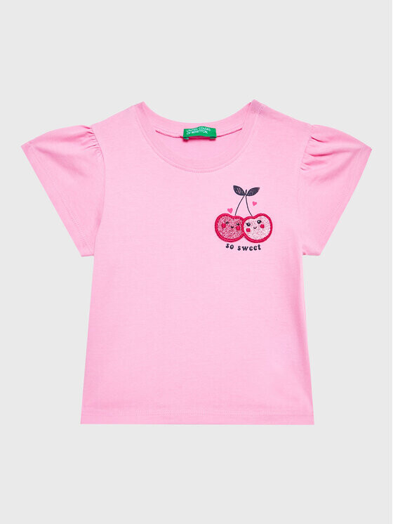 

Футболка стандартного кроя United Colors Of Benetton, розовый