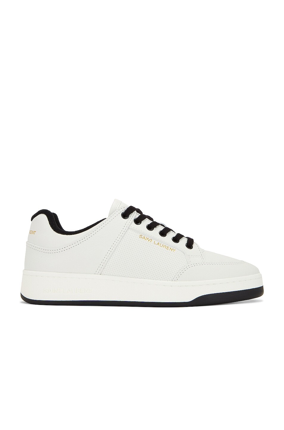 

Кроссовки Saint Laurent Sl61 Low Top Cuir Meridiano Micro Perf, белый