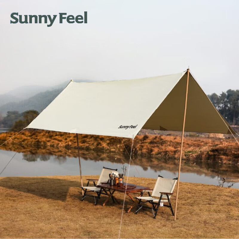 

Sunnyfeel открытый кемпинг самостоятельный тур навес от солнца непромокаемая и ветрозащитная палатка/ткань Оксфорд бежевого цвета 3*5 метров