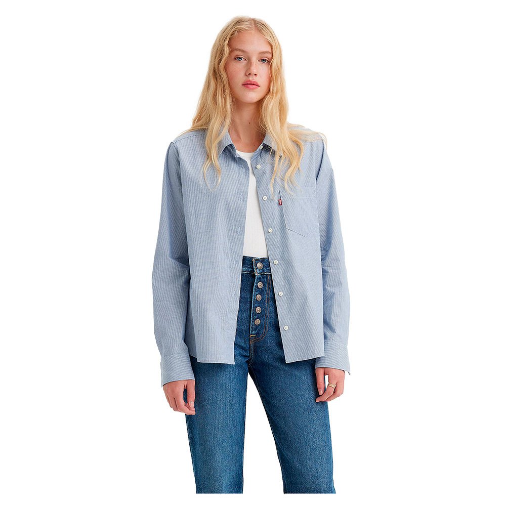 Блуза Levi´s Hemming, синий блуза levi s размер xs голубой