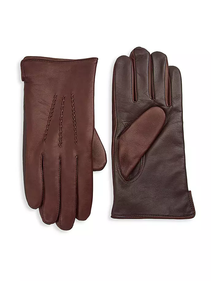 

КОЛЛЕКЦИЯ Кожаные перчатки Tech Touch Saks Fifth Avenue, цвет anemone
