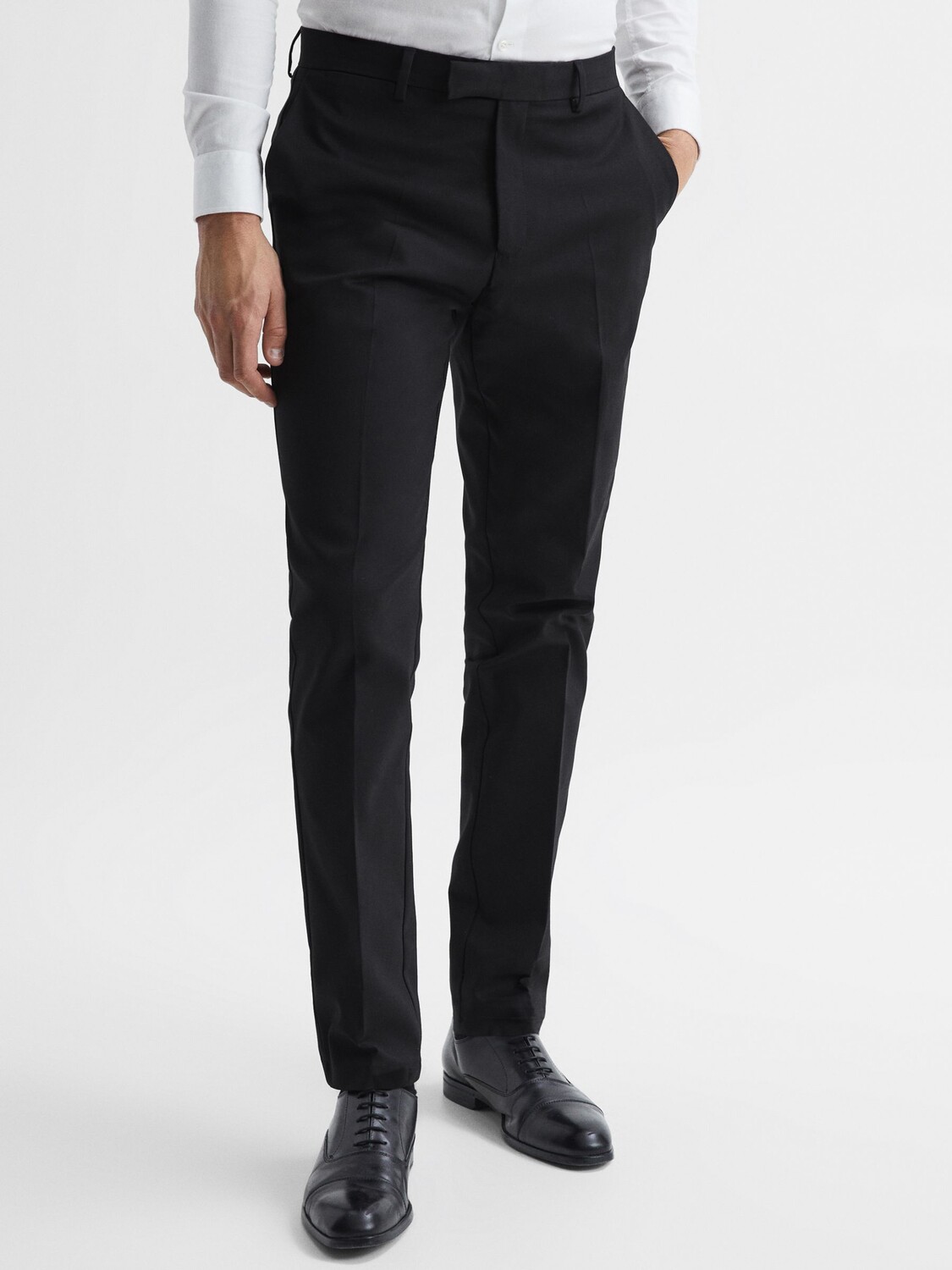 

Брюки-чиносы узкого кроя Reiss Eastbury, черные, Черный