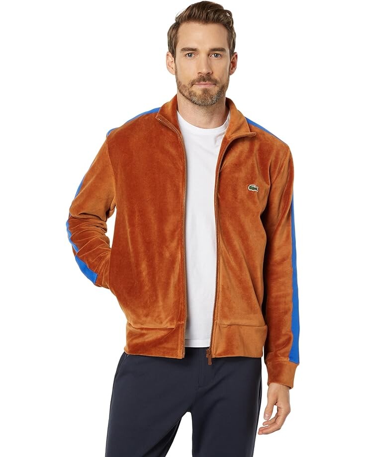 

Толстовка Lacoste Cotton Zip-Up Tracksuit, цвет Liquor