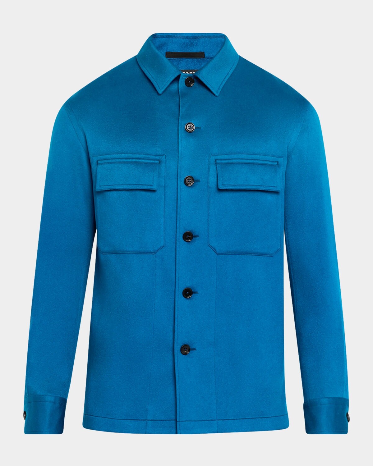 

Мужская кашемировая рубашка Oasi Zegna, цвет Nvy Sld