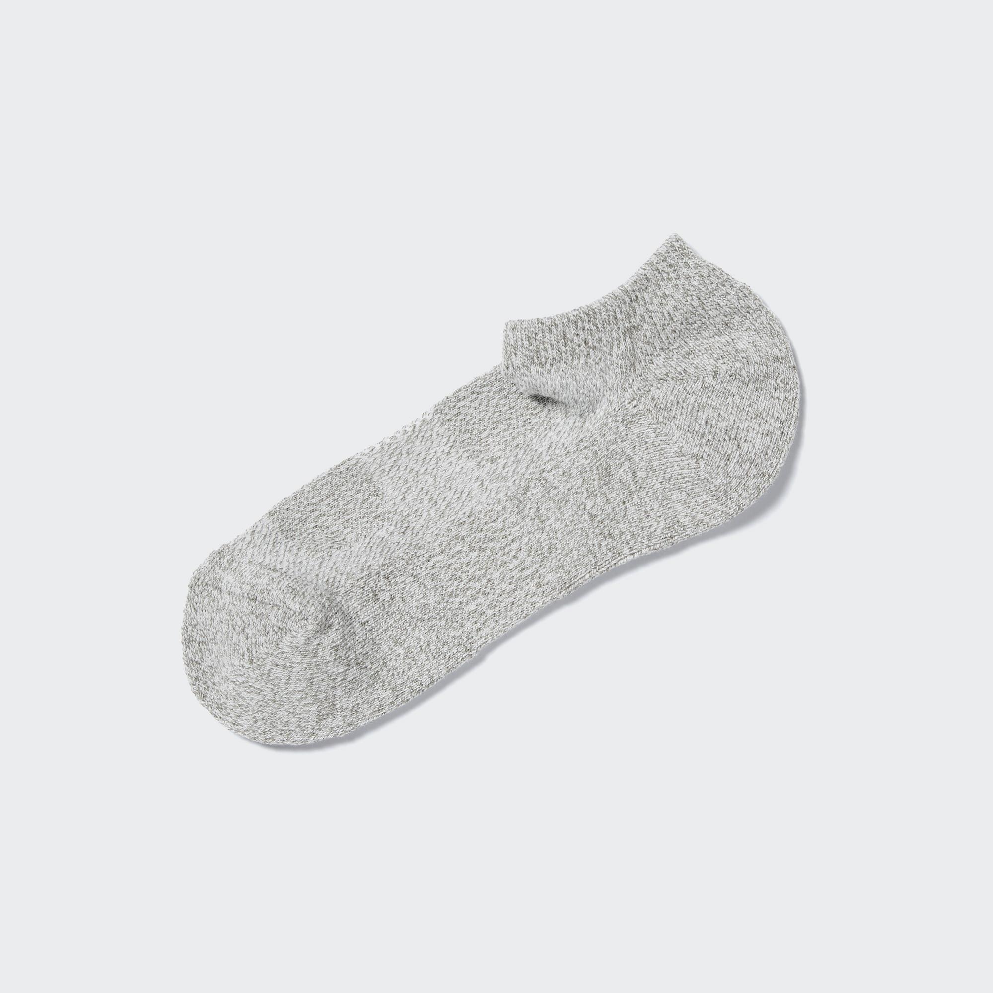 Короткие носки из ворсовой сетки UNIQLO, серый