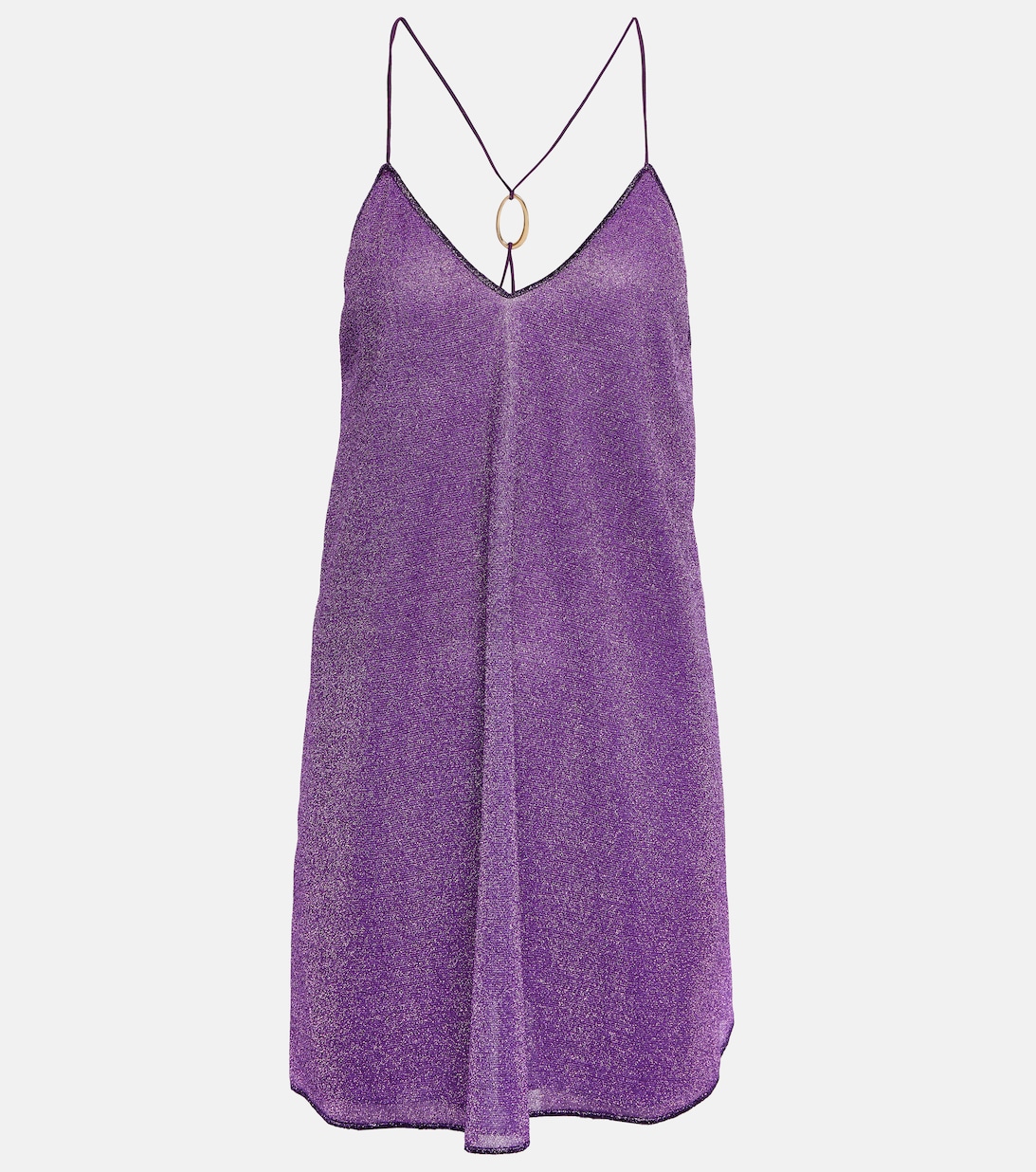 Мини-платье Lumière с V-образным вырезом OSÉREE, фиолетовый