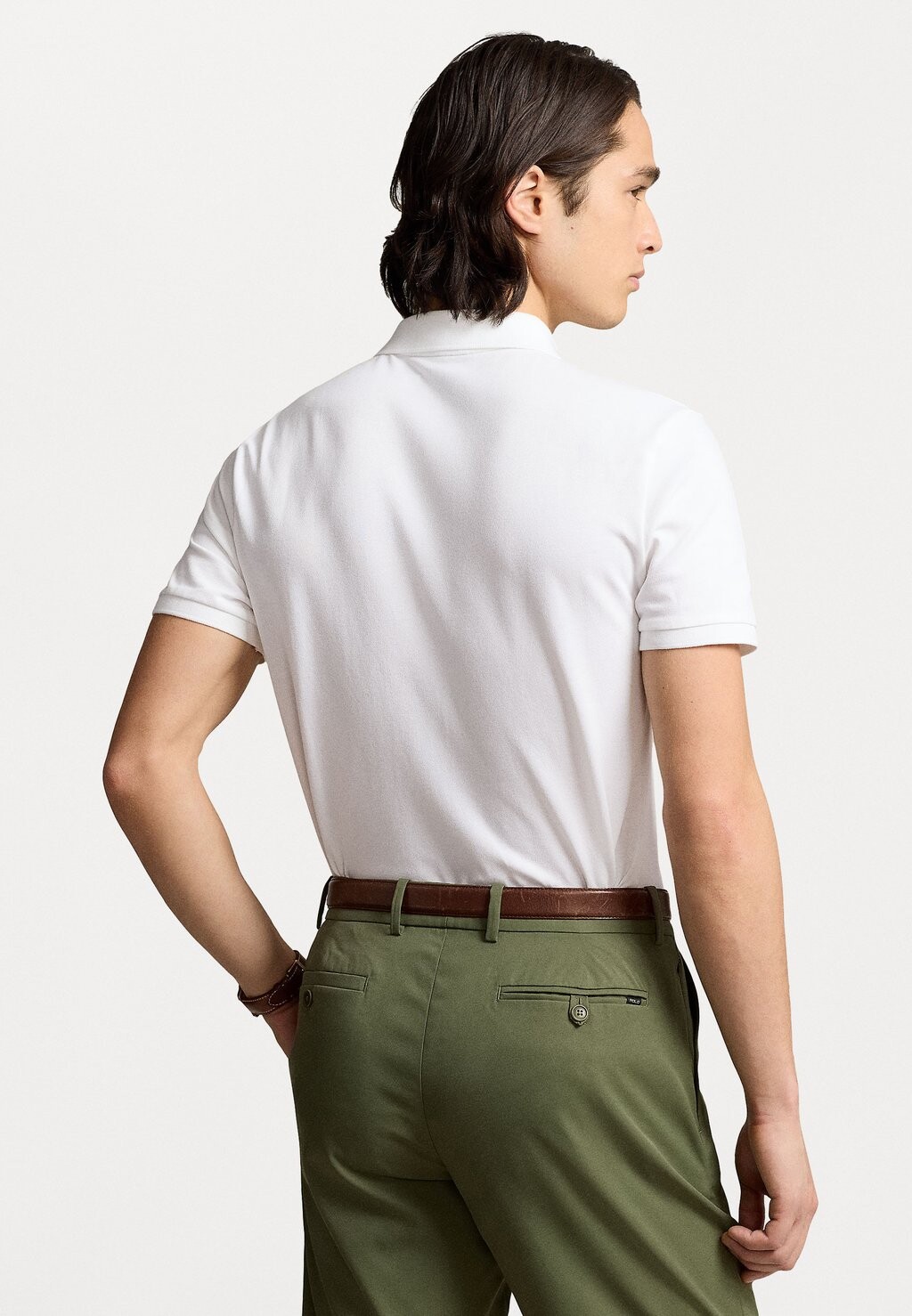 

Рубашка поло TAILORED FIT PERFORMANCE MESH POLO SHIRT Ralph Lauren, кремовый