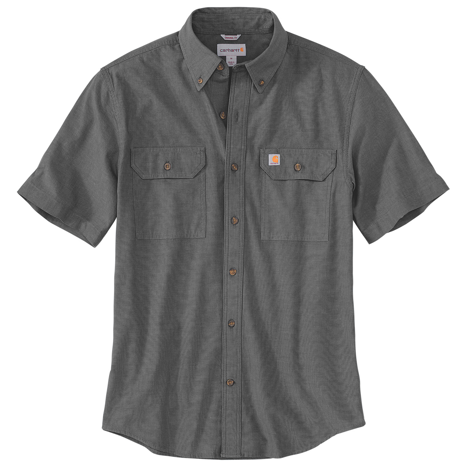 Рубашка Carhartt Loose Chambray S/S, цвет Black Chambray рубашка auburn worker levi s цвет linde chambray