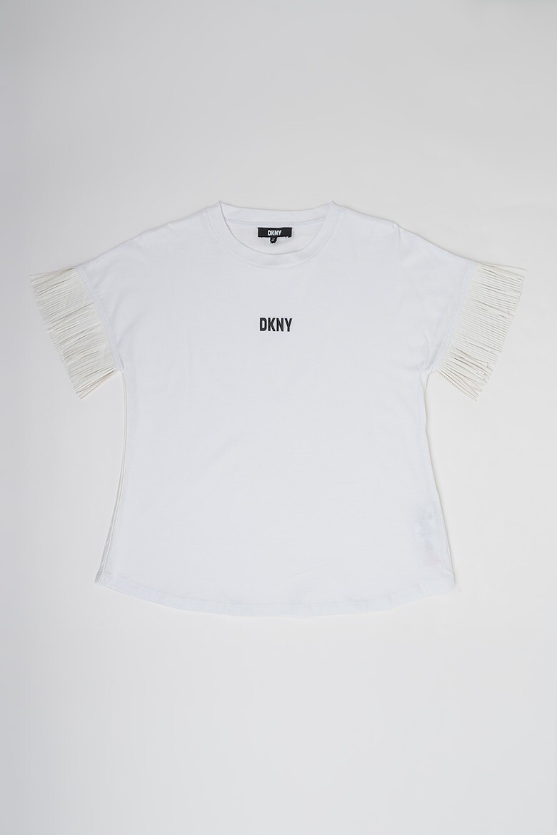 

Хлопковая футболка с бахромой Dkny, белый