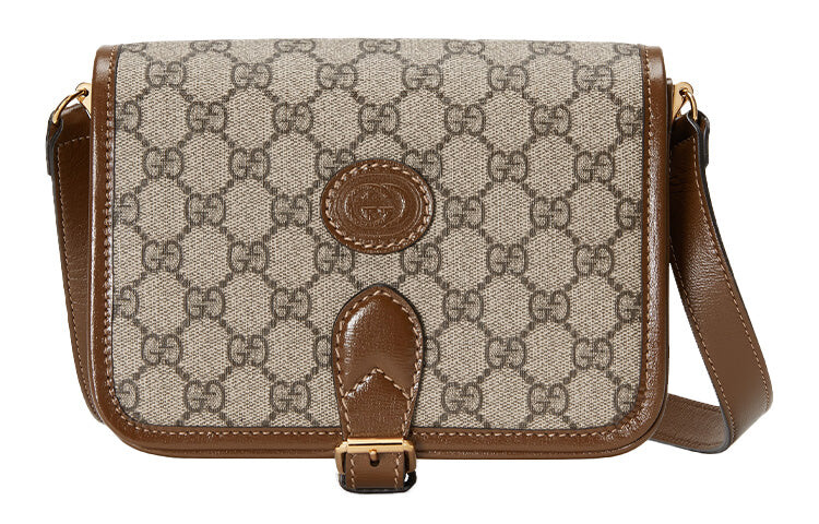 

Сумка GUCCI кожаная на одно плечо, коричневый/бежевый