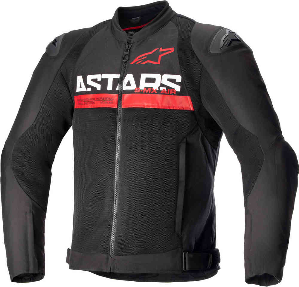 Мотоциклетная текстильная куртка с перфорацией SMX Air Alpinestars, черный красный