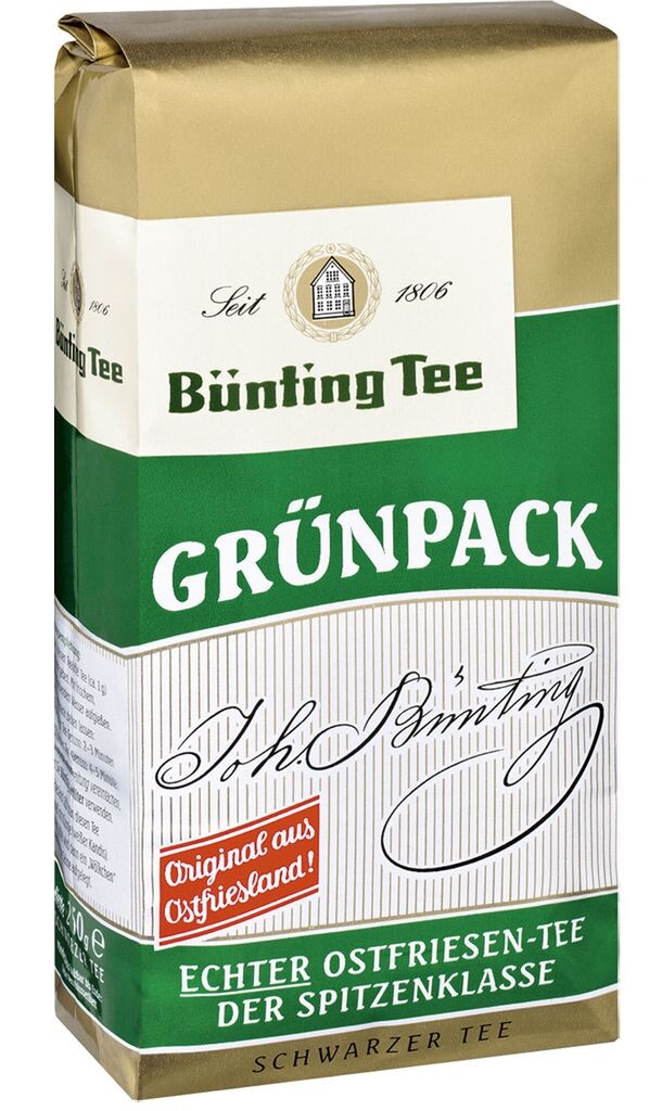

Чай Bünting Tee Grünpack Черный Оригинал из Восточной Фризии 500г