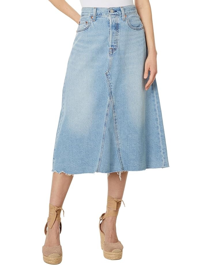 

Юбка Levi's HR A-Line Deconstructed Midi Skirt, цвет Secret Secret