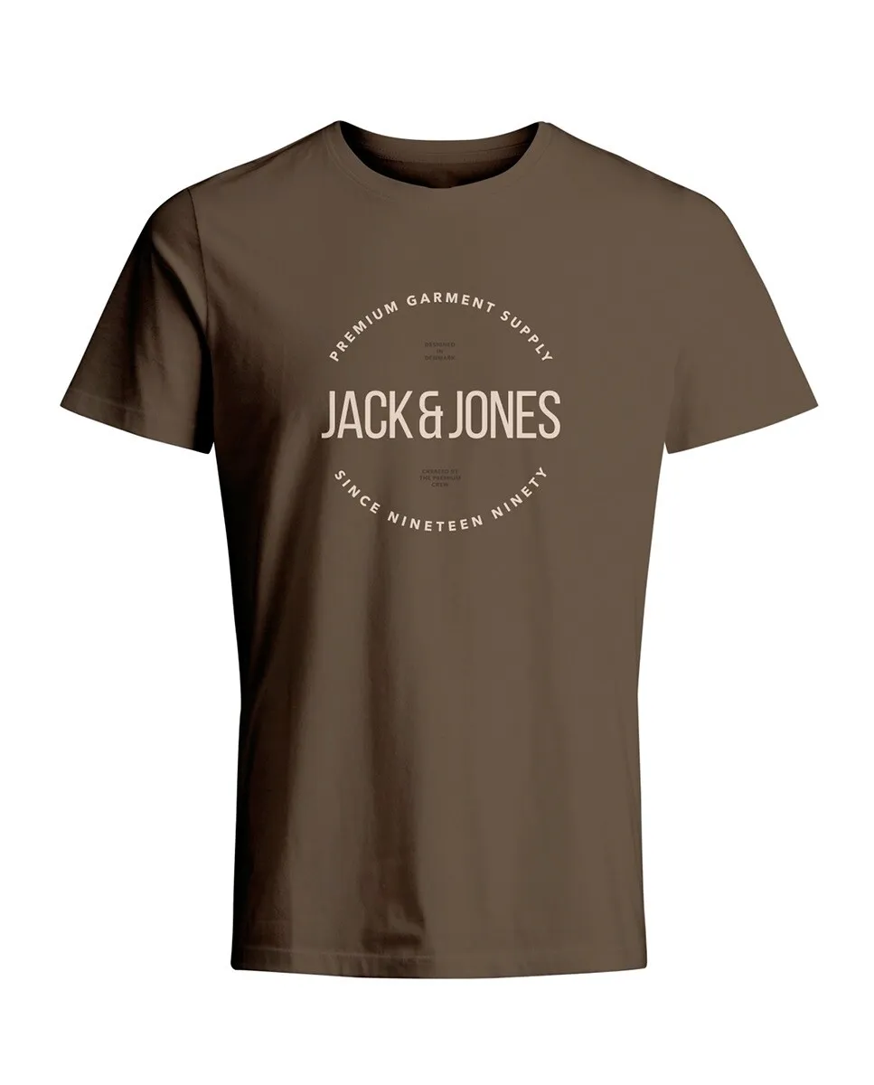 

Мужская футболка с короткими рукавами и трафаретным логотипом сбоку Jack & Jones, зеленый