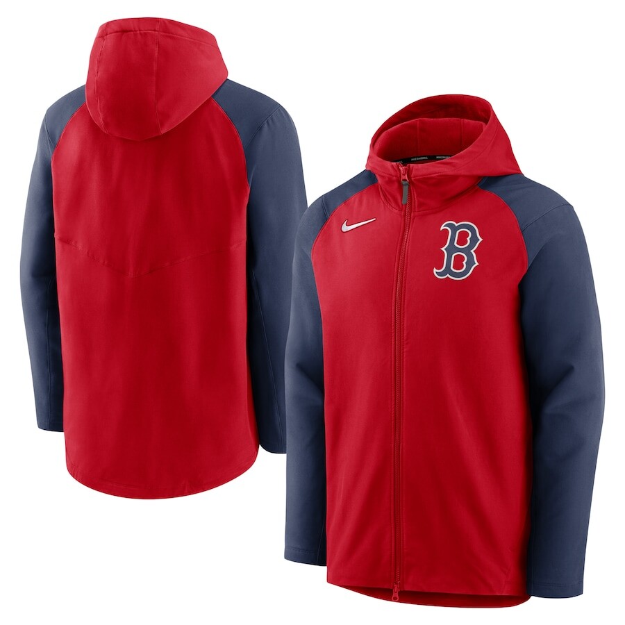 

Толстовка на молнии Nike Boston Red Sox, красный