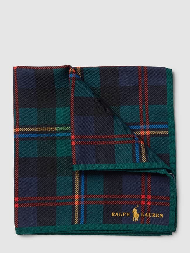 

шарф в клетку тартан Polo Ralph Lauren, зеленый