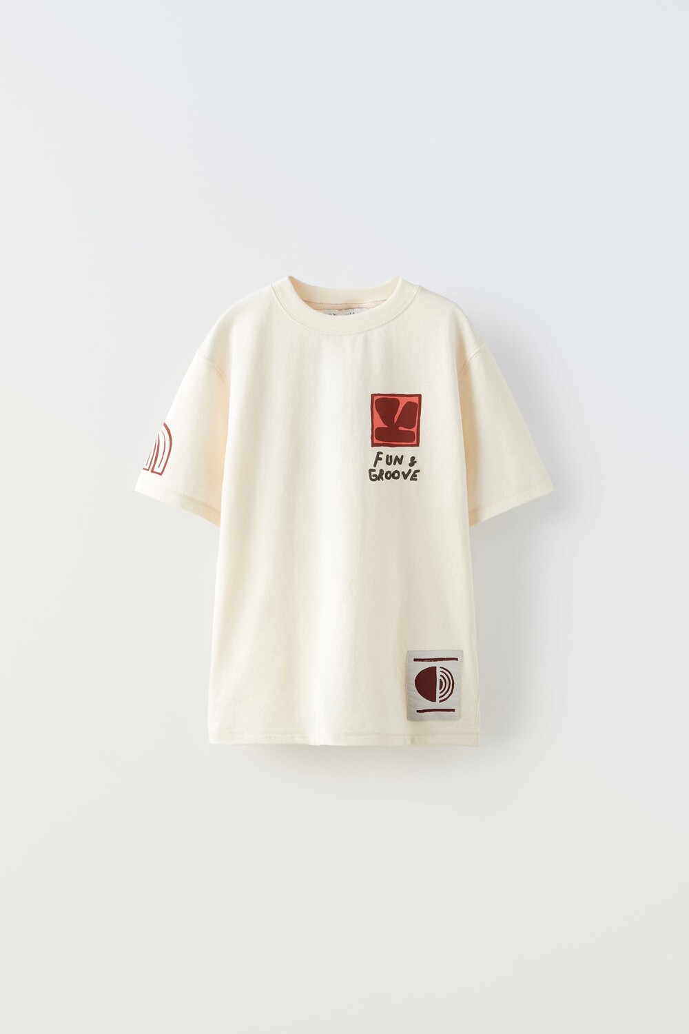 

Футболка fun and groove Zara, экрю