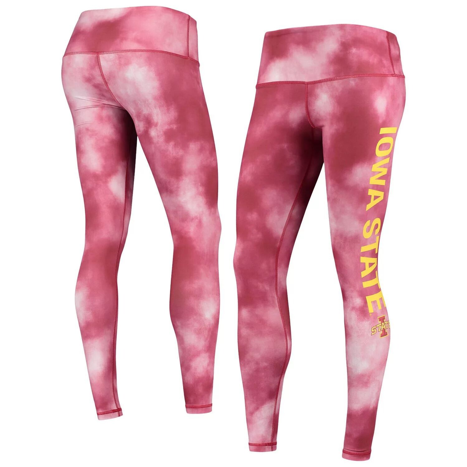 

Женские леггинсы ZooZatz Cardinal Iowa State Cyclones Cloud Dye Mist