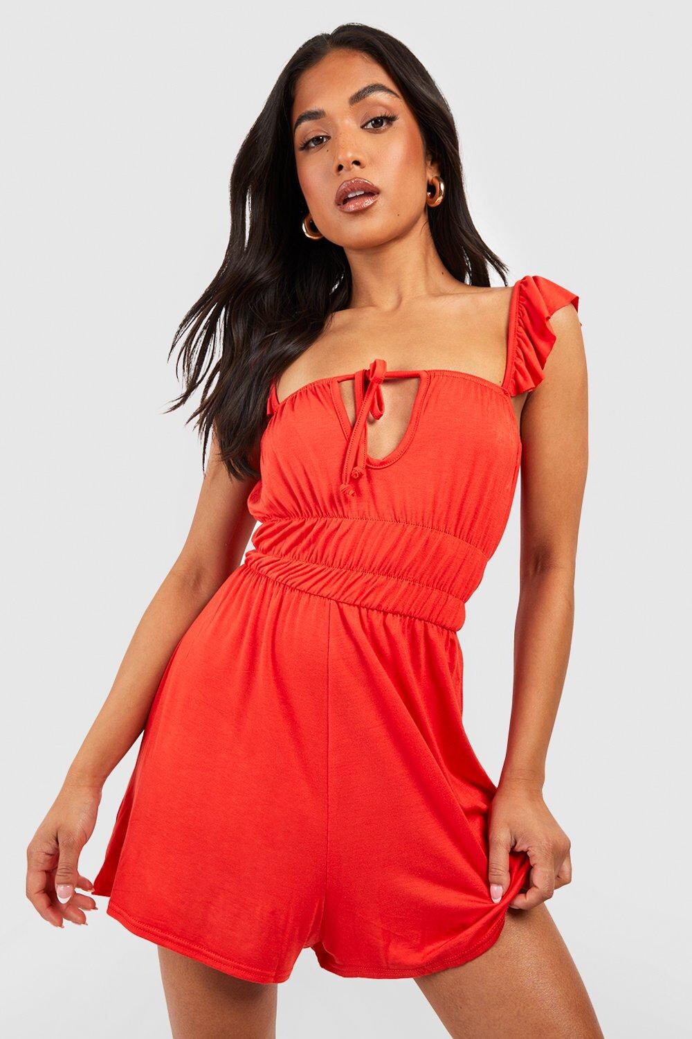 

Комбинезон metite ruffy milkmaid flippy комбинезон Boohoo, оранжевый