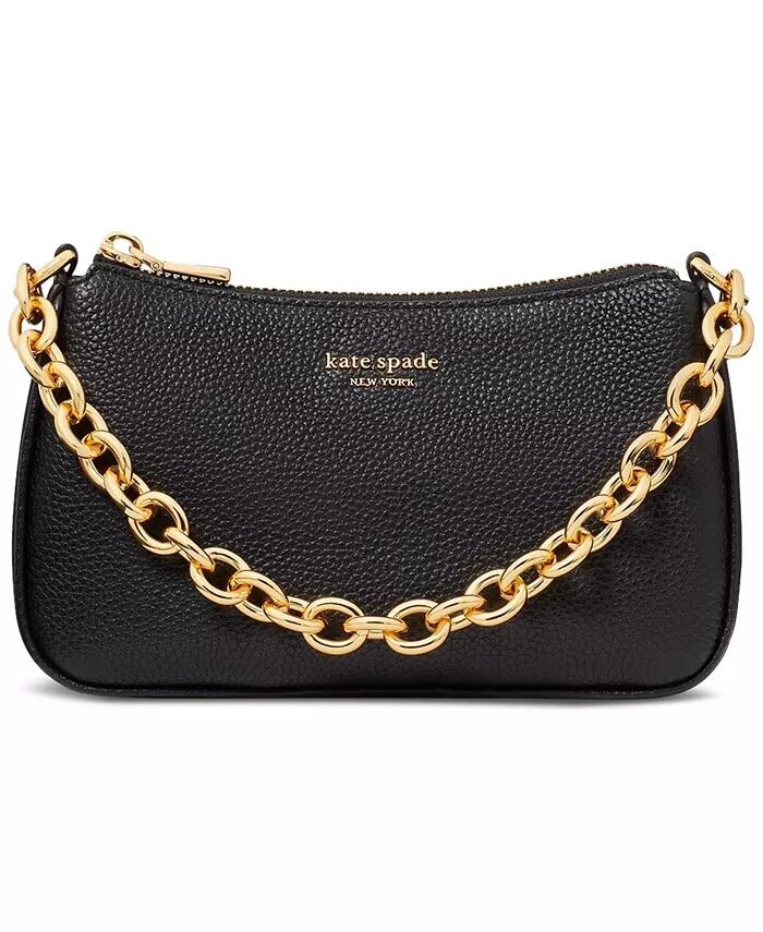 

Трансформируемая сумка через плечо Jolie из шагреневой кожи Kate Spade New York, черный