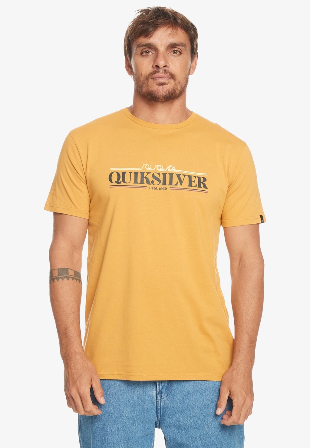 

Футболка с принтом Quiksilver, желтый