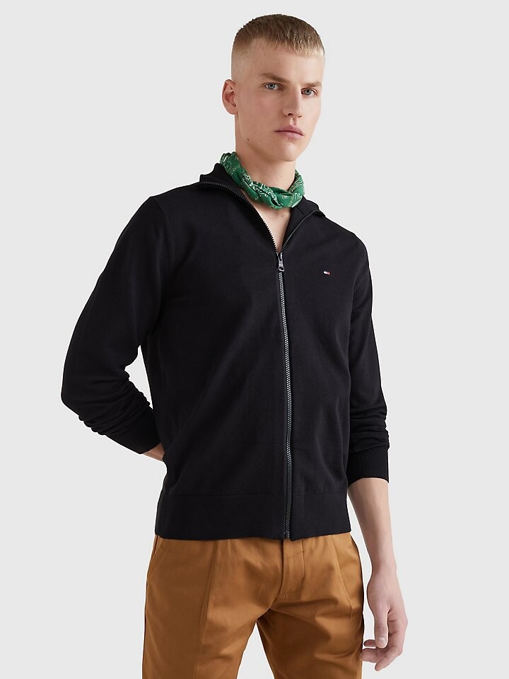 

Однотонный свитер на молнии 1985 года Tommy Hilfiger