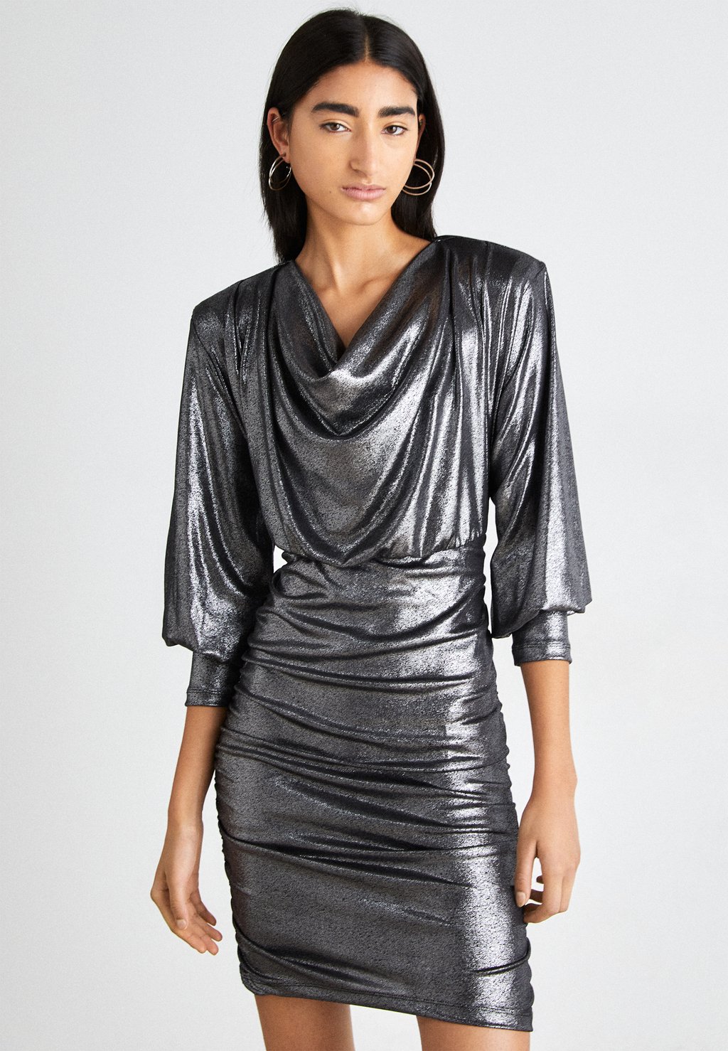 Коктейльное платье MADDIXGZ SHORT DRESS Gestuz, серебро