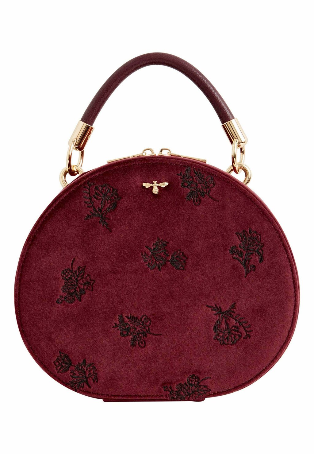 цена Косметичка Flora Embroidered Vanity Redcurrant FABLE ENGLAND, красный