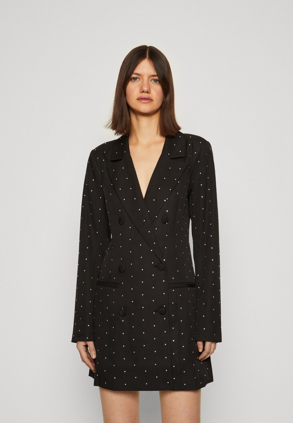 

Коктейльное платье / Вечернее платье Good American CRYSTAL BLAZER DRESS, черный