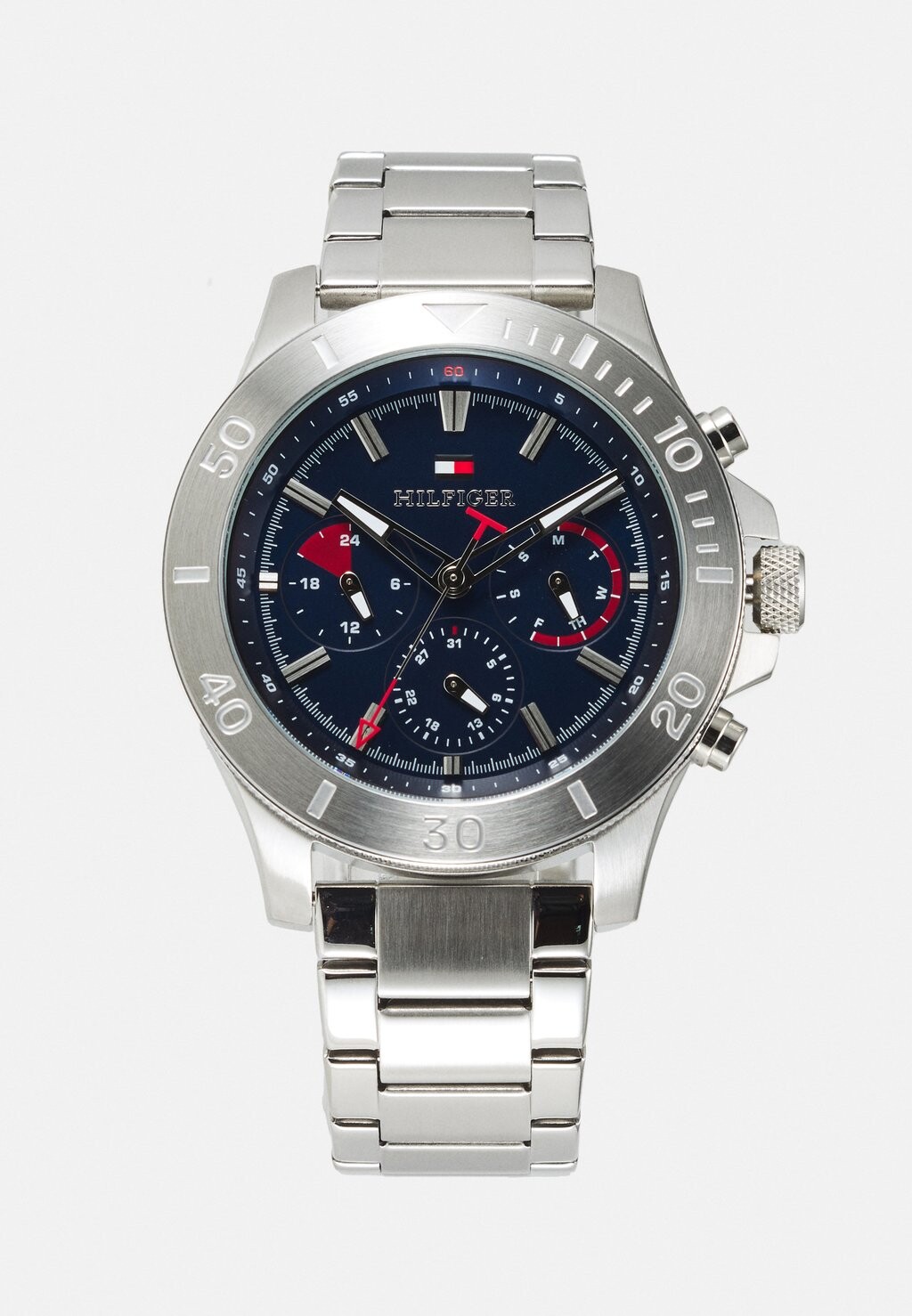 

Часы-хронограф Bryan Tommy Hilfiger, серебристого цвета