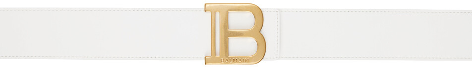 

Ремень Balmain Белый B-Belt