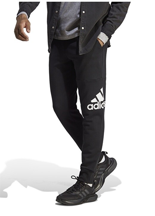 

Узкие черные мужские спортивные штаны Adidas