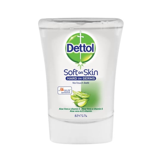 Антибактериальное жидкое мыло Dettol для бесконтактного аппликатора с алоэ и витамином Е 250мл