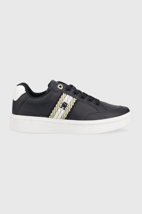 

Кожаные кроссовки COURT SNEAKER With WEBBING Tommy Hilfiger, темно-синий