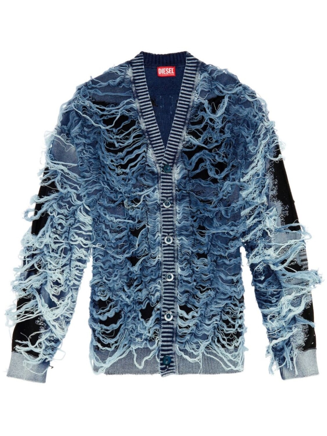 

Diesel кардиган K-Boboli с прорезями, синий